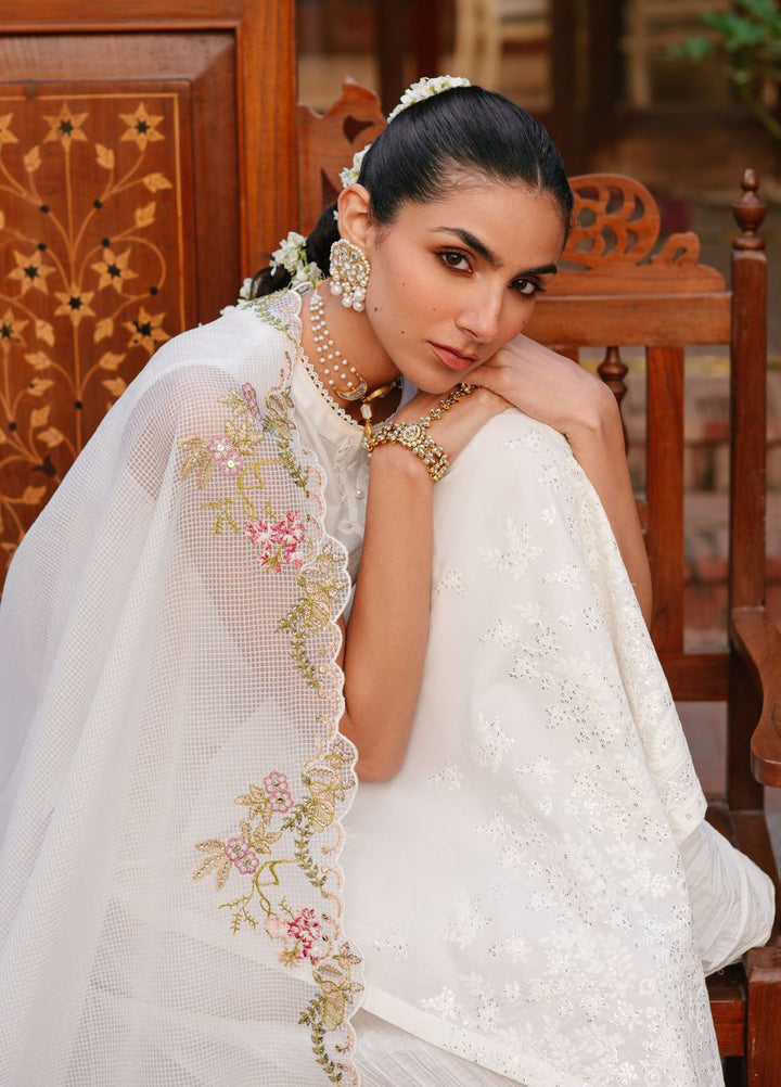 Cross Stitch Embroidered Lawn Suits Unstitched 3 Piece CS24EL D-02 Sylvane Flare - Eid Collection