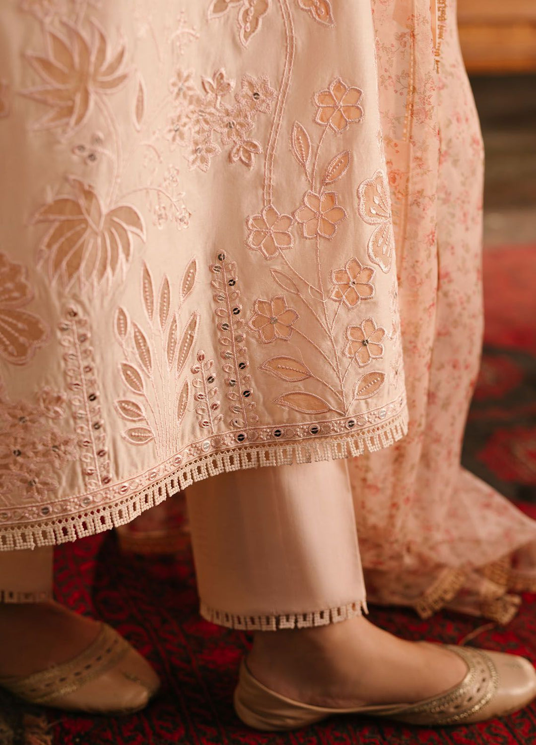 Cross Stitch Embroidered Lawn Suits Unstitched 3 Piece CS24EL D-03 Pastel Fusion - Eid Collection