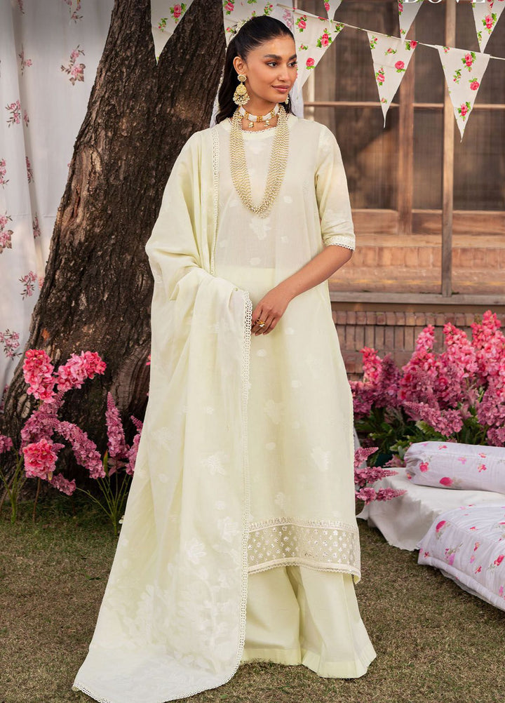 Cross Stitch Embroidered Lawn Suits Unstitched 3 Piece CS24EL D-07 Dairty Dove - Eid Collection