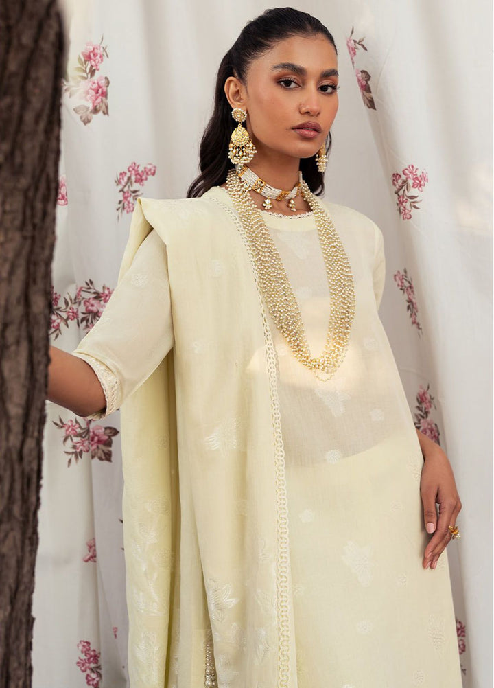 Cross Stitch Embroidered Lawn Suits Unstitched 3 Piece CS24EL D-07 Dairty Dove - Eid Collection