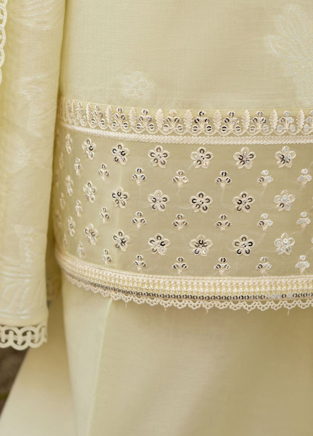 Cross Stitch Embroidered Lawn Suits Unstitched 3 Piece CS24EL D-07 Dairty Dove - Eid Collection