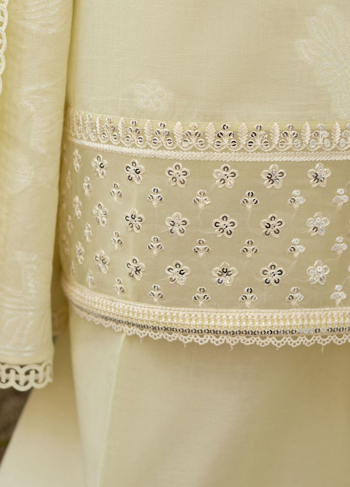 Cross Stitch Embroidered Lawn Suits Unstitched 3 Piece CS24EL D-07 Dairty Dove - Eid Collection