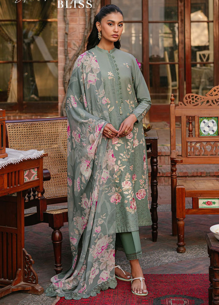 Cross Stitch Embroidered Lawn Suits Unstitched 3 Piece CS24EL D-08 Sparkling Bliss - Eid Collection