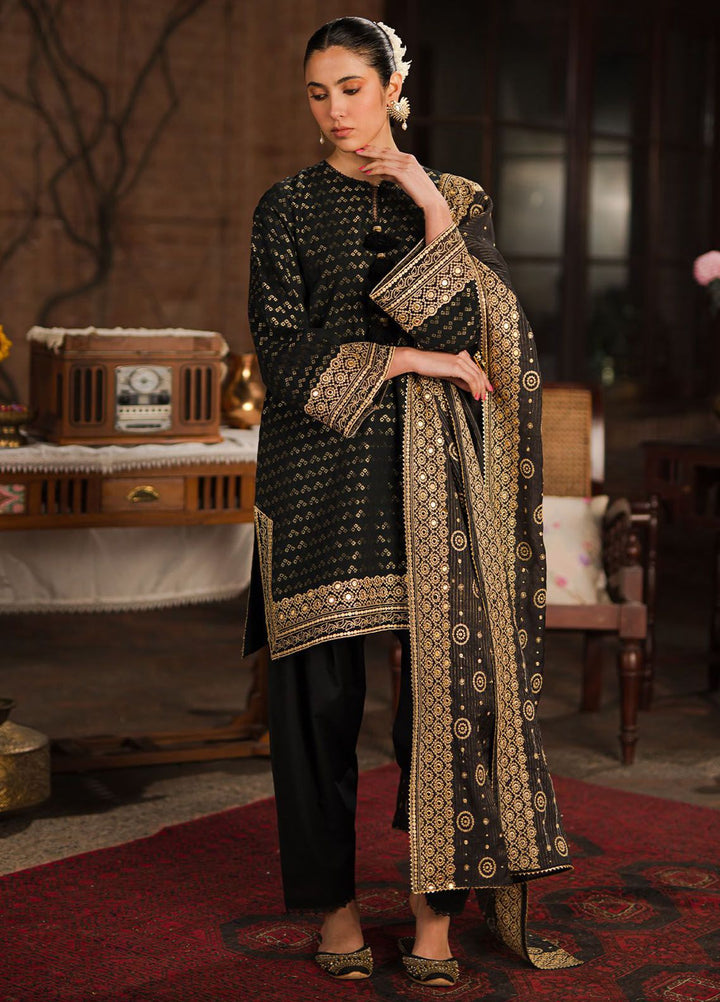 Cross Stitch Embroidered Lawn Suits Unstitched 3 Piece CS24EL D-14 Auric Gild - Eid Collection