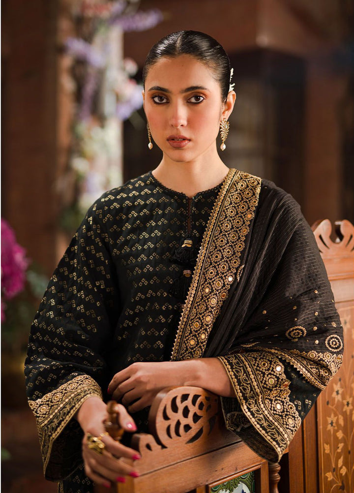 Cross Stitch Embroidered Lawn Suits Unstitched 3 Piece CS24EL D-14 Auric Gild - Eid Collection