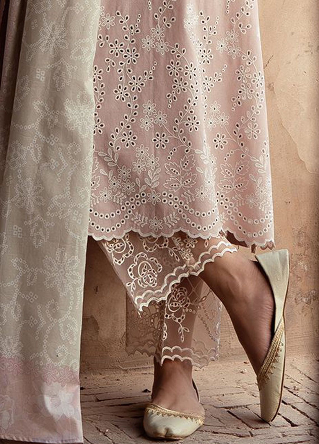 Cross Stitch Embroidered Lawn Suits Unstitched 3 Piece CS24PL D-09 Sage Frost - Summer Collection