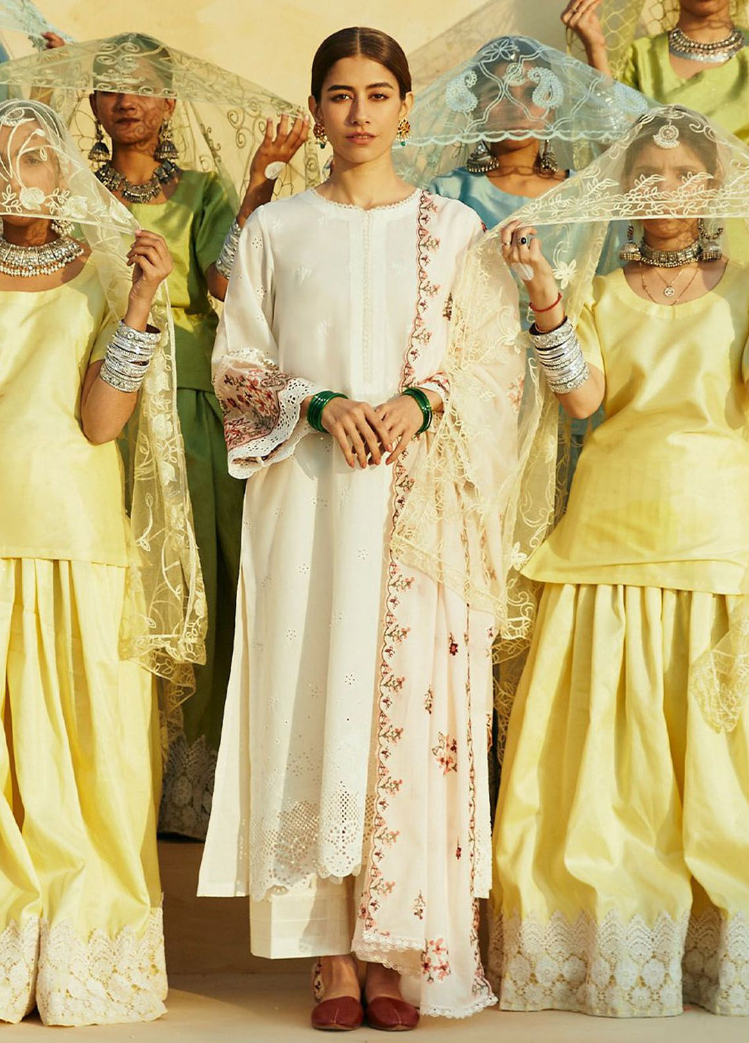 Cross Stitch Embroidered Lawn Suits Unstitched 3 Piece CS24PL D-10 Pastel Pink - Summer Collection