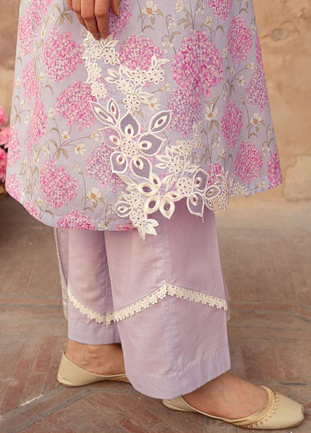 Cross Stitch Embroidered Lawn Suits Unstitched 3 Piece CS24PL D-23 Lilac Dream - Summer Collection