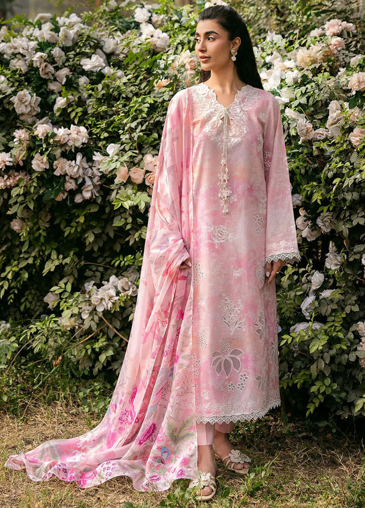 Cross Stitch Embroidered Lawn Suits Unstitched 3 Piece Medow Mist - Summer Collection