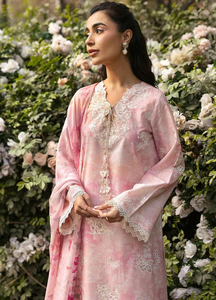 Cross Stitch Embroidered Lawn Suits Unstitched 3 Piece Medow Mist - Summer Collection