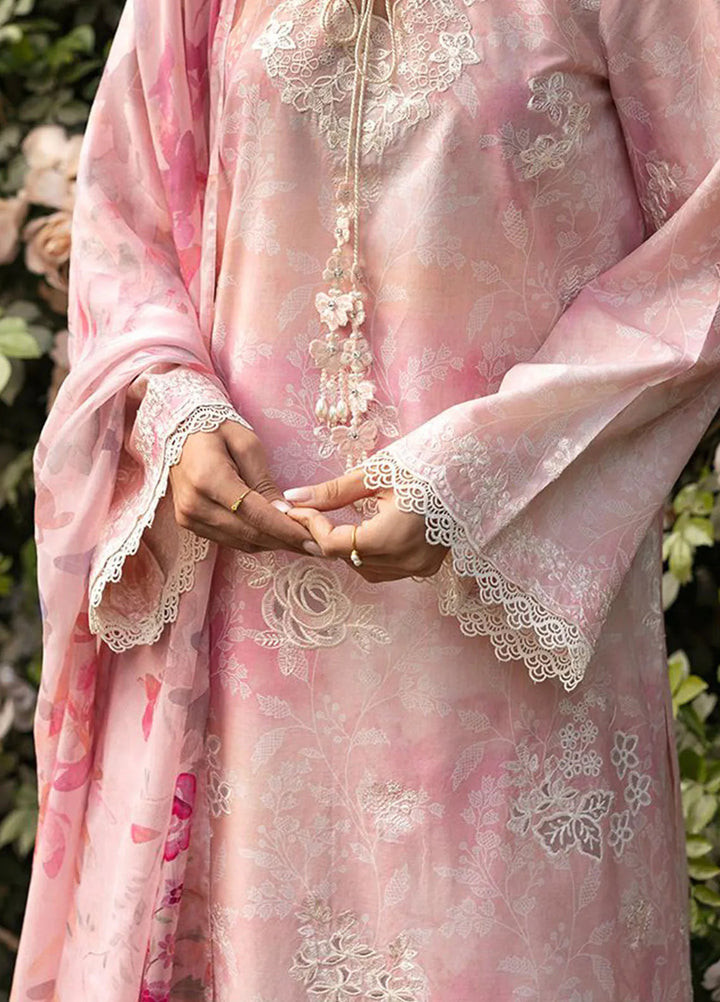 Cross Stitch Embroidered Lawn Suits Unstitched 3 Piece Medow Mist - Summer Collection