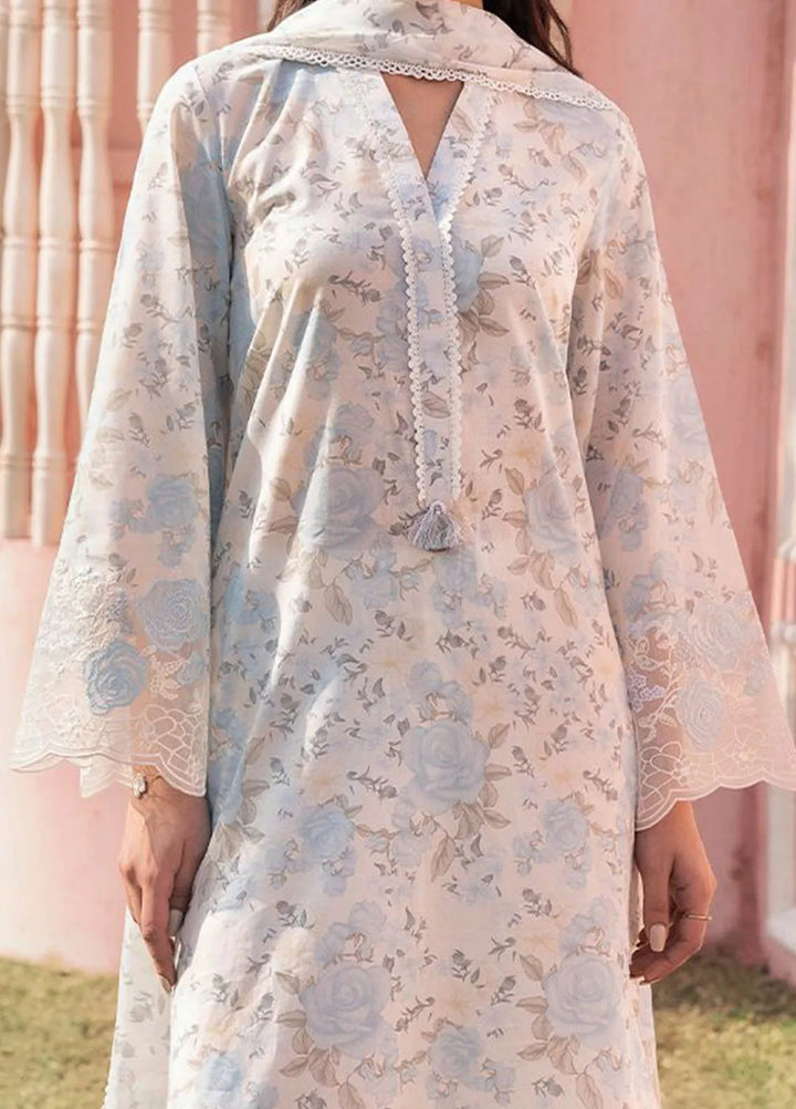 Cross Stitch Embroidered Lawn Suits Unstitched 3 Piece Mystic Haze - Summer Collection