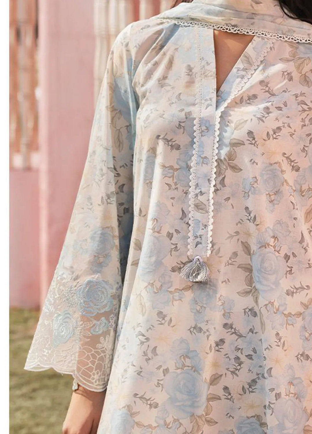 Cross Stitch Embroidered Lawn Suits Unstitched 3 Piece Mystic Haze - Summer Collection