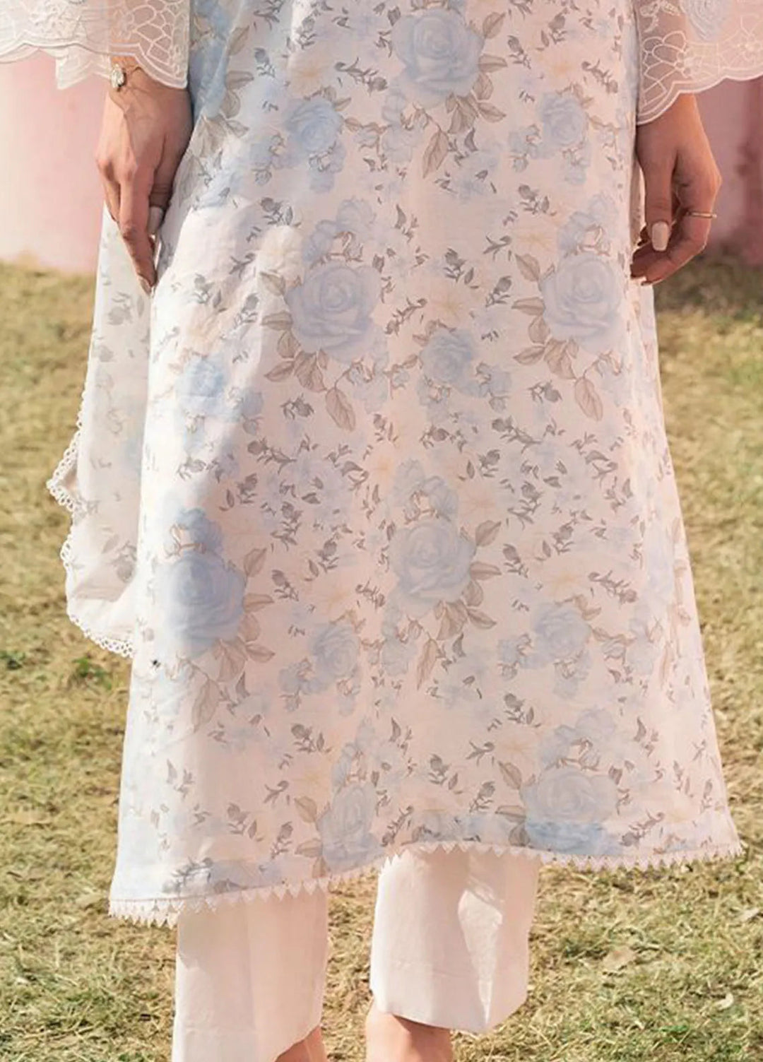 Cross Stitch Embroidered Lawn Suits Unstitched 3 Piece Mystic Haze - Summer Collection