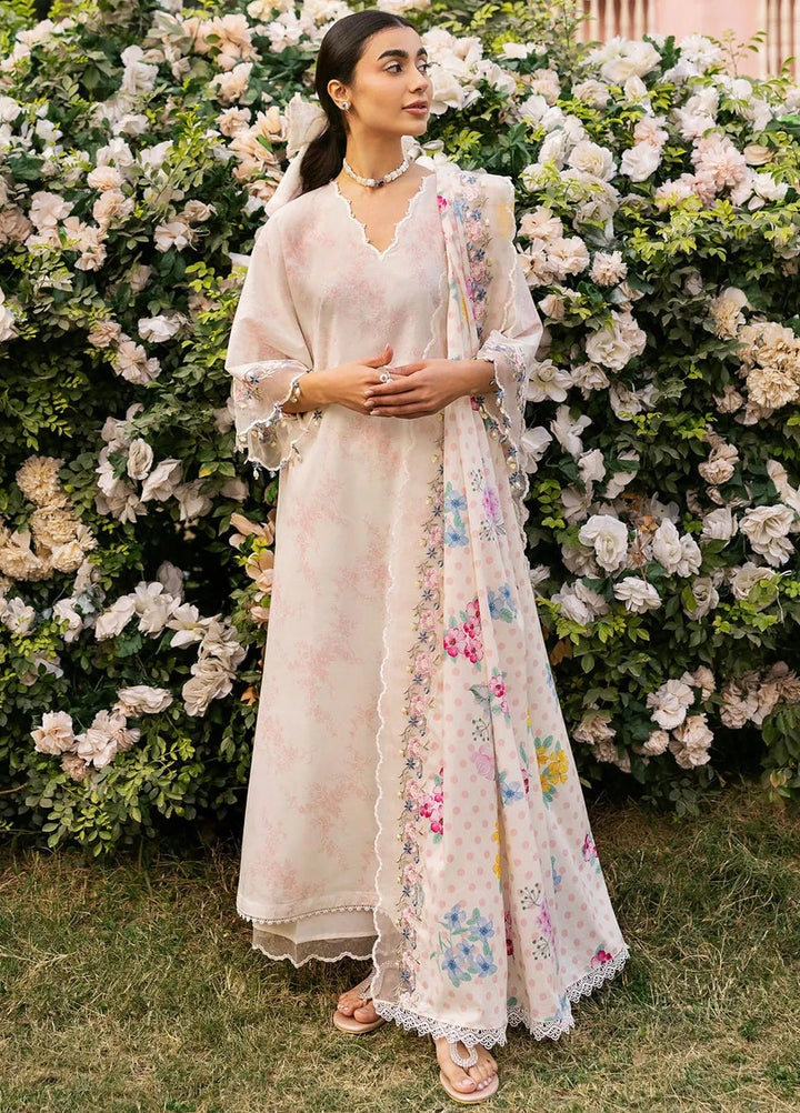 Cross Stitch Embroidered Lawn Suits Unstitched 3 Piece Pastel Bloom - Summer Collection
