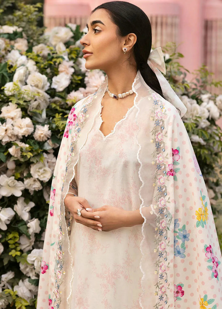 Cross Stitch Embroidered Lawn Suits Unstitched 3 Piece Pastel Bloom - Summer Collection