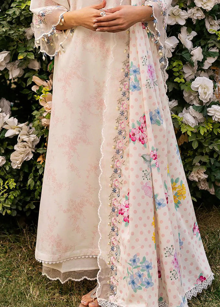 Cross Stitch Embroidered Lawn Suits Unstitched 3 Piece Pastel Bloom - Summer Collection