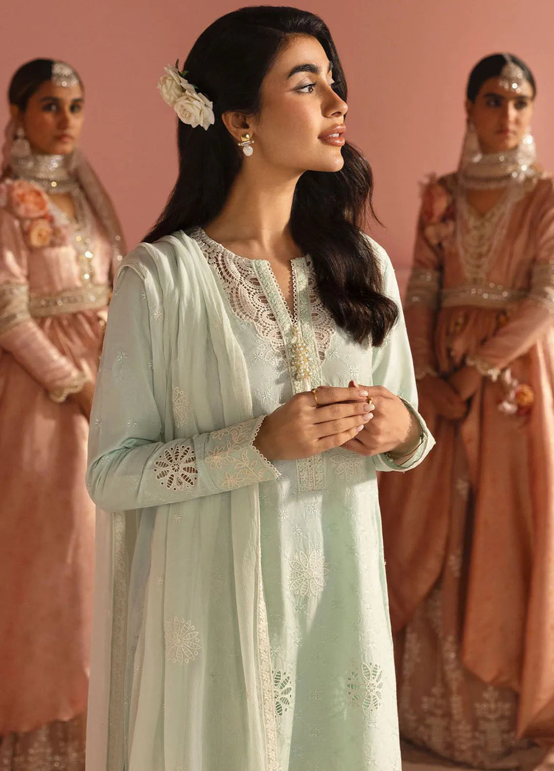 Cross Stitch Embroidered Lawn Suits Unstitched 3 Piece Sky Whisper - Summer Collection