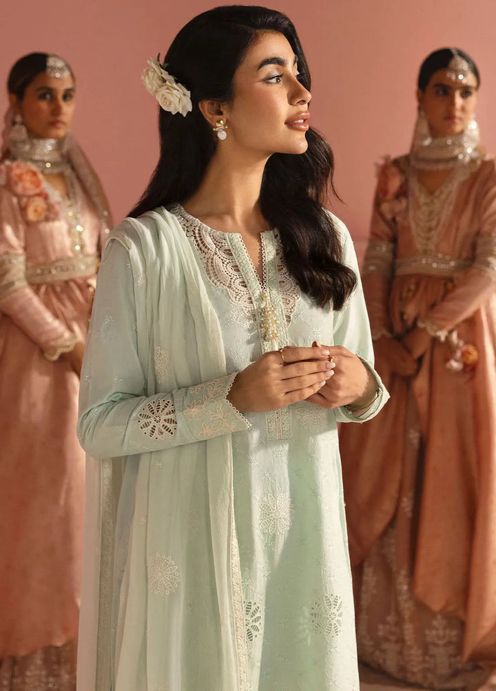 Cross Stitch Embroidered Lawn Suits Unstitched 3 Piece Sky Whisper - Summer Collection