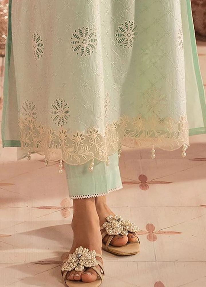 Cross Stitch Embroidered Lawn Suits Unstitched 3 Piece Sky Whisper - Summer Collection