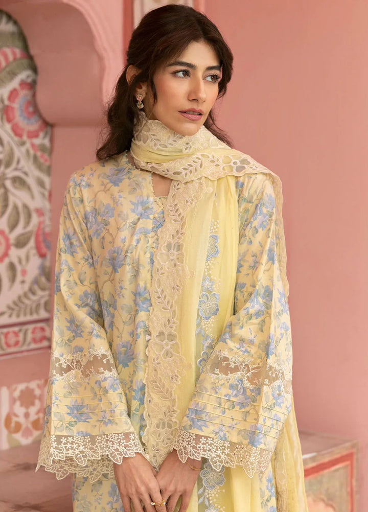 Cross Stitch Embroidered Lawn Suits Unstitched 3 Piece Sunshine Dream - Summer Collection