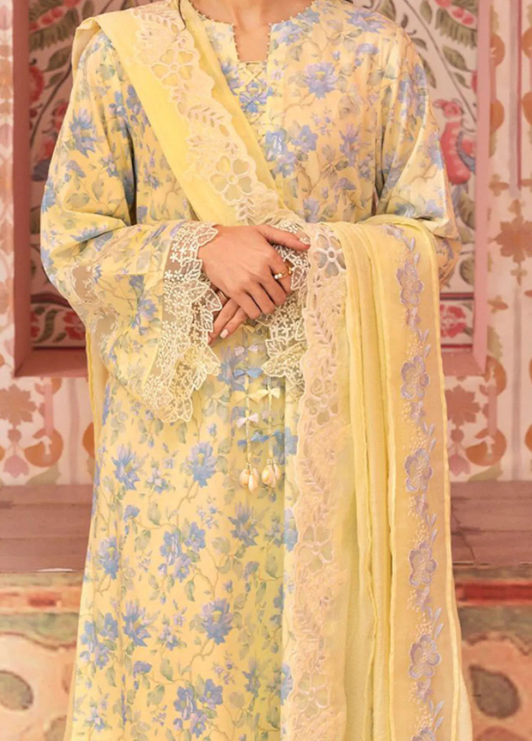 Cross Stitch Embroidered Lawn Suits Unstitched 3 Piece Sunshine Dream - Summer Collection