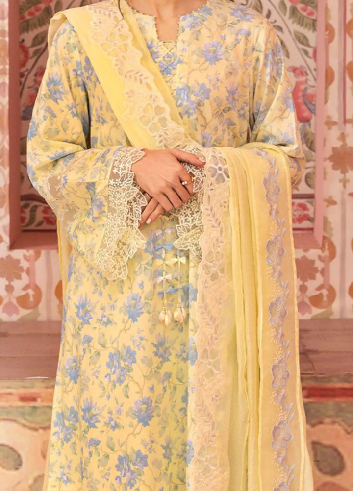 Cross Stitch Embroidered Lawn Suits Unstitched 3 Piece Sunshine Dream - Summer Collection