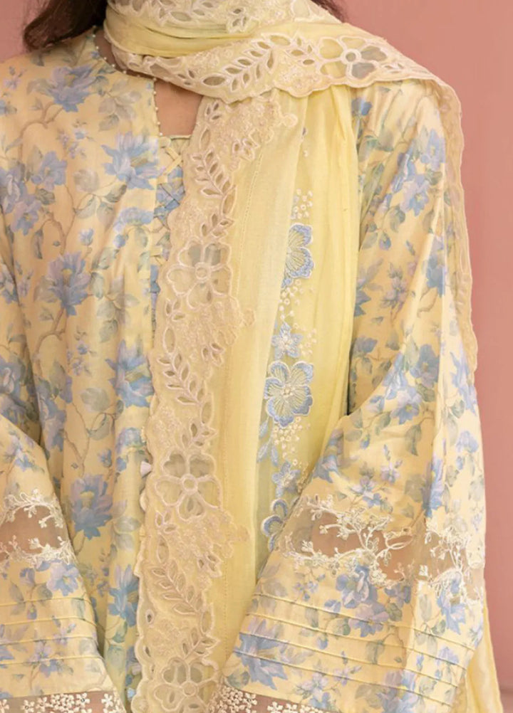 Cross Stitch Embroidered Lawn Suits Unstitched 3 Piece Sunshine Dream - Summer Collection