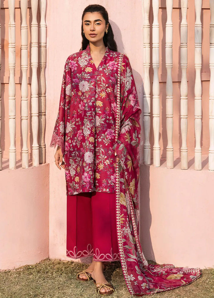 Cross Stitch Embroidered Lawn Suits Unstitched 3 Piece Whimical Zest - Summer Collection