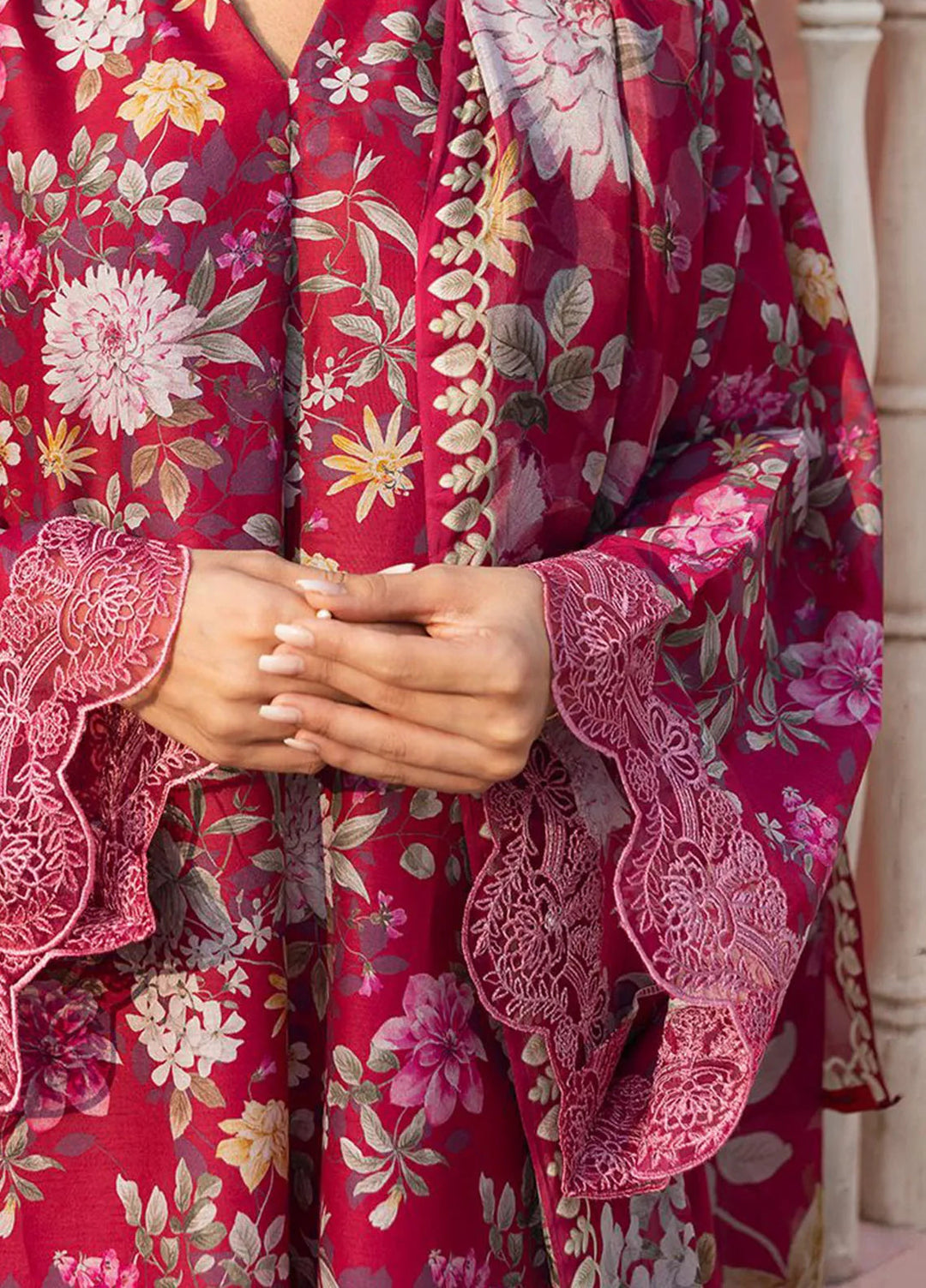 Cross Stitch Embroidered Lawn Suits Unstitched 3 Piece Whimical Zest - Summer Collection