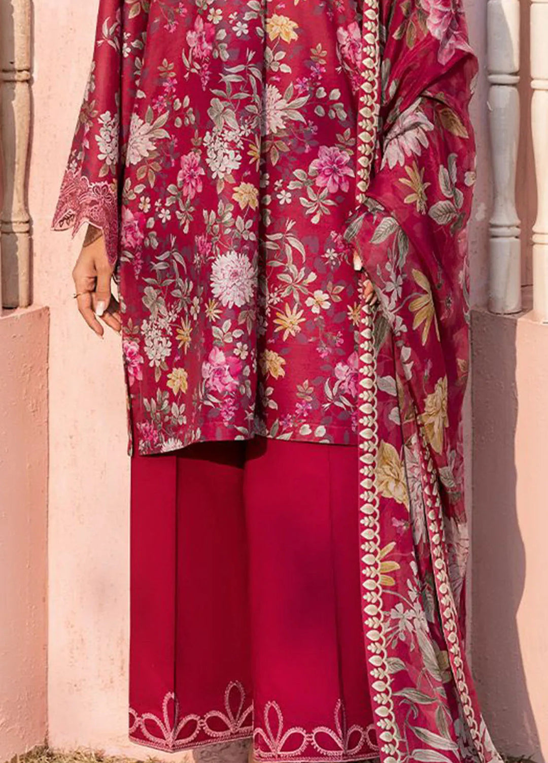 Cross Stitch Embroidered Lawn Suits Unstitched 3 Piece Whimical Zest - Summer Collection