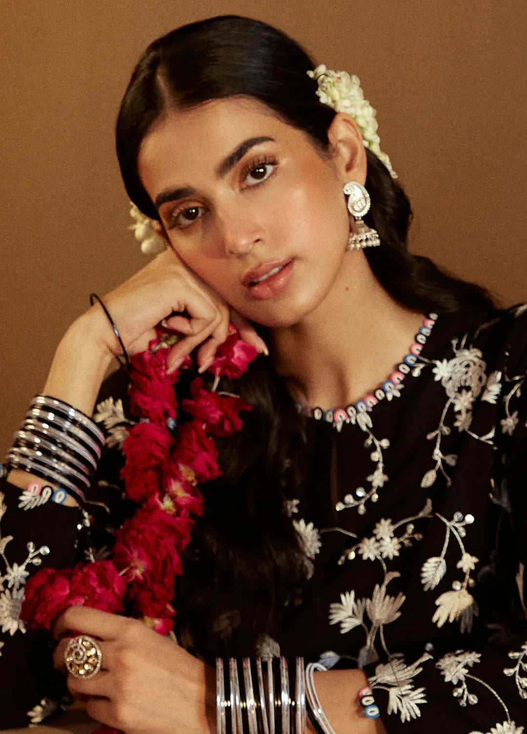 Cross Stitch Embroidered Linen Suits Unstitched 3 Piece CS24W Ashley Smoke - Winter Collection