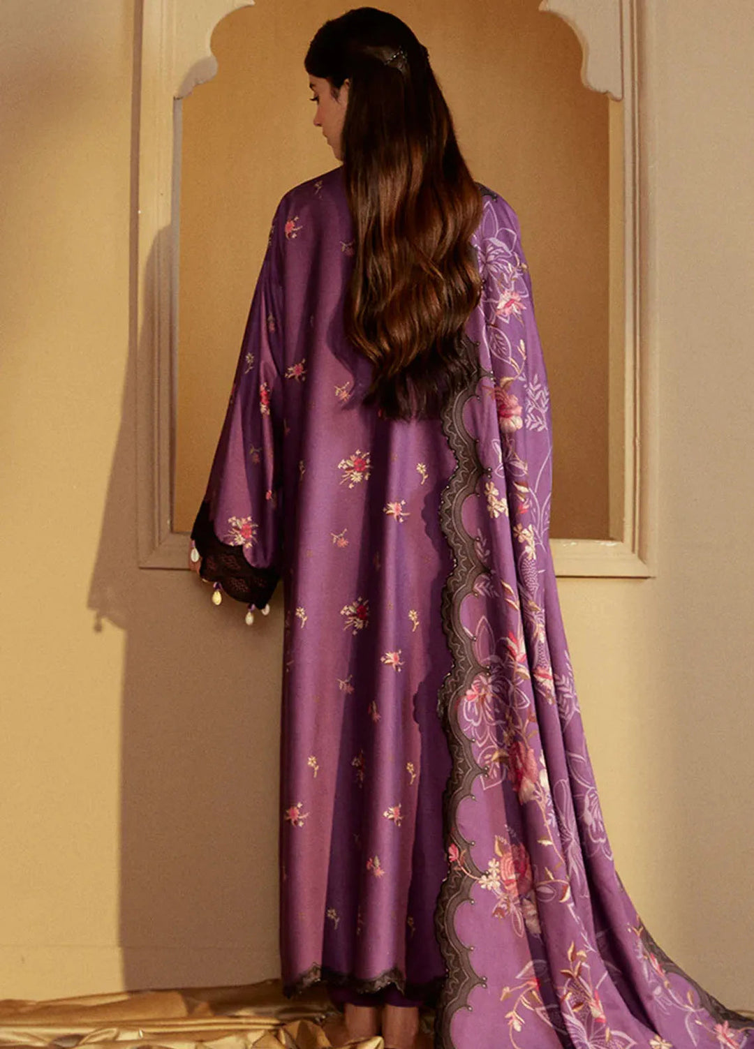 Cross Stitch Embroidered Marina Suits Unstitched 3 Piece CS24W Berry Garden - Winter Collection