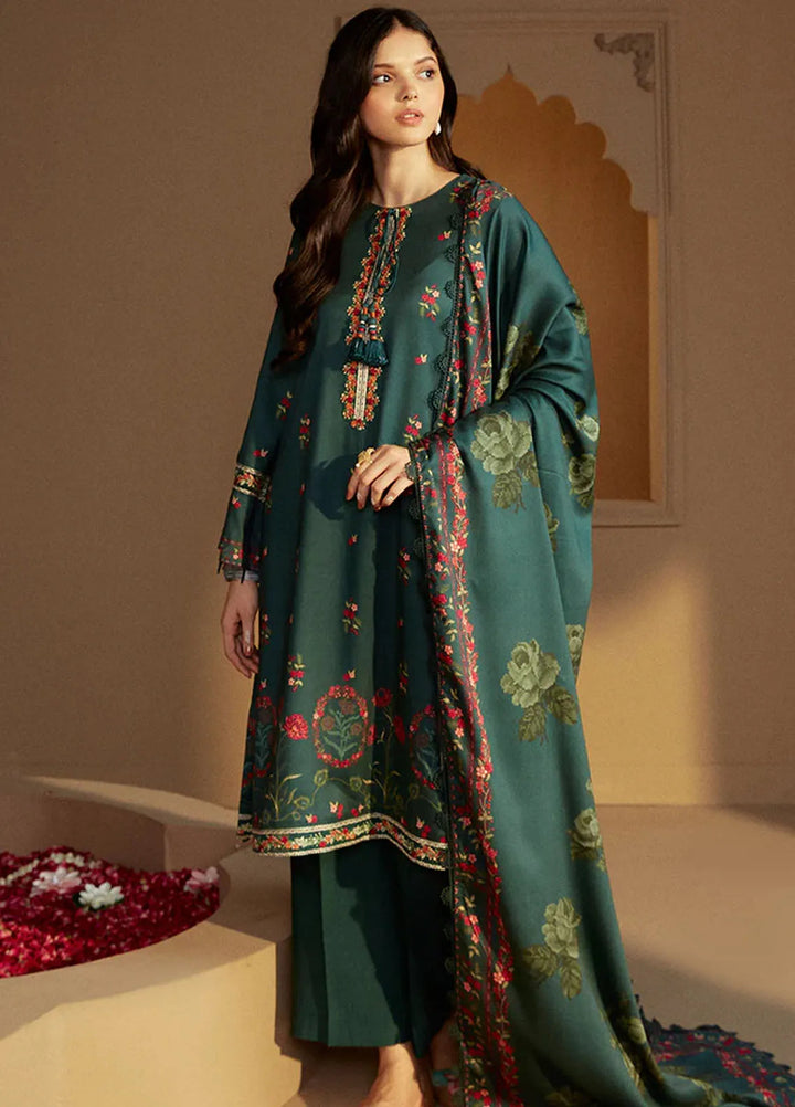 Cross Stitch Embroidered Marina Suits Unstitched 3 Piece CS24W Lush Aura - Winter Collection