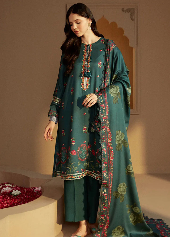 Cross Stitch Embroidered Marina Suits Unstitched 3 Piece CS24W Lush Aura - Winter Collection