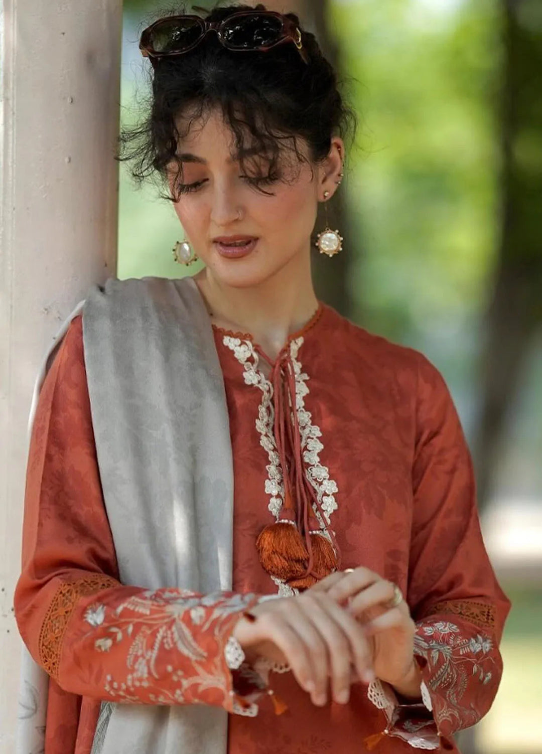 Cross Stitch Embroidered Marina Suits Unstitched 3 Piece CS24W Mangolian Tribe - Winter Collection