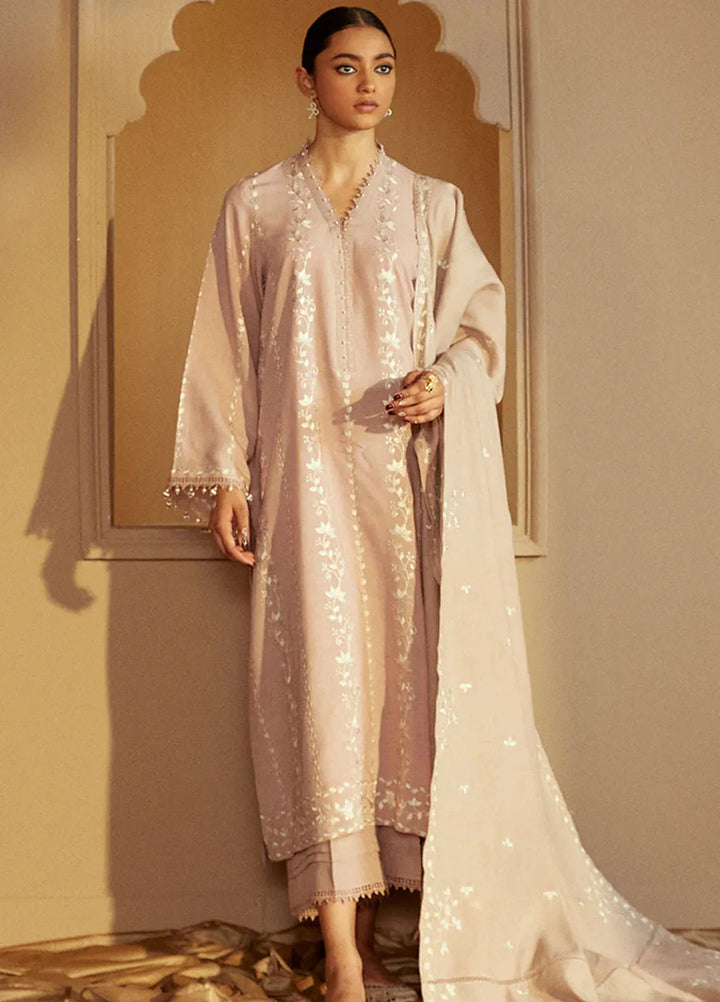 Cross Stitch Embroidered Marina Suits Unstitched 3 Piece CS24W Moonlight Muse - Winter Collection