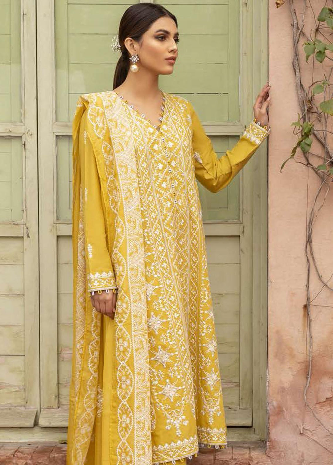 Mahiri By Cross Stitch Embroidered Lawn Suits Unstitched 3 Piece CS22M 01 Fauna Tapestry - Summer Collection