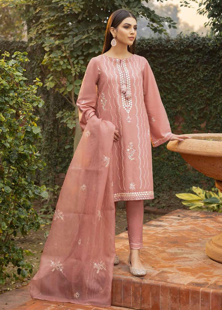 Mahiri By Cross Stitch Embroidered Lawn Suits Unstitched 3 Piece CS22M 04 Cherry Aster - Summer Collection