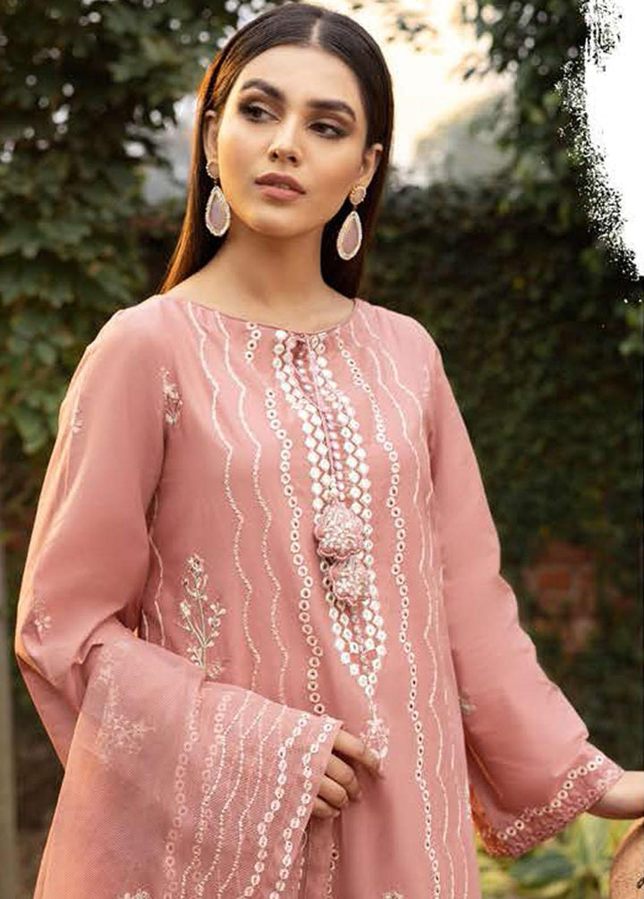 Mahiri By Cross Stitch Embroidered Lawn Suits Unstitched 3 Piece CS22M 04 Cherry Aster - Summer Collection
