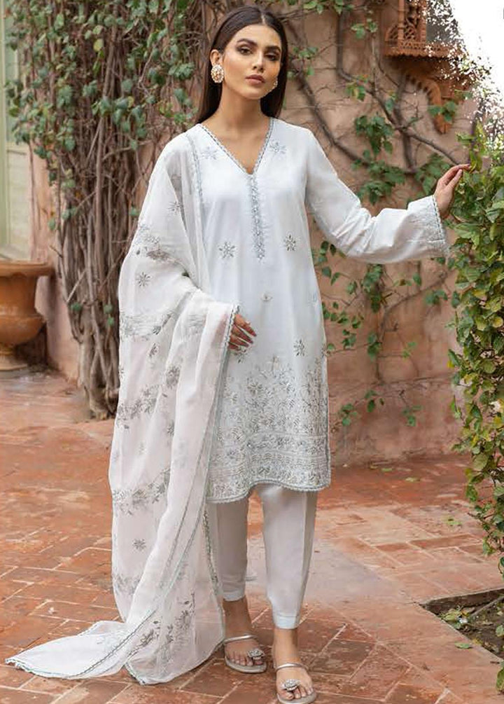 Mahiri By Cross Stitch Embroidered Lawn Suits Unstitched 3 Piece CS22M 05 Scarlet Gleam - Summer Collection