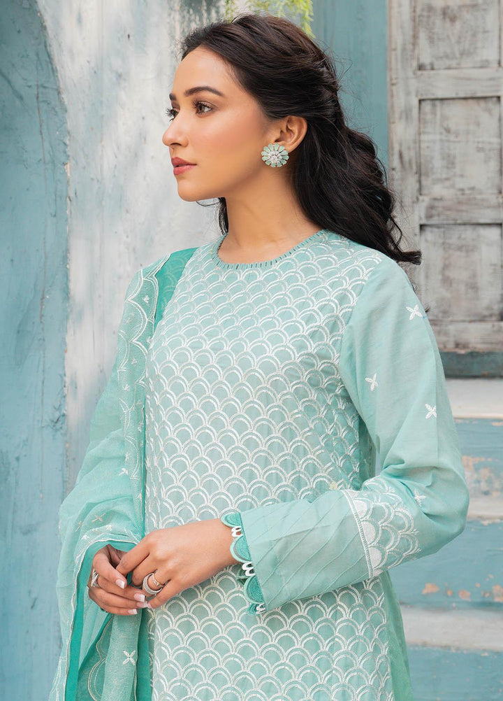 Mahiri By Cross Stitch Embroidered Lawn Suits Unstitched 3 Piece CS21M 04 Icy Gloire - Summer Collection