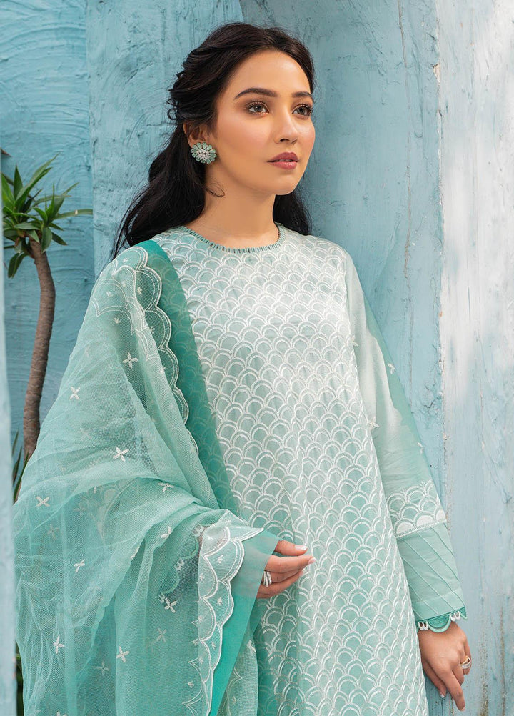 Mahiri By Cross Stitch Embroidered Lawn Suits Unstitched 3 Piece CS21M 04 Icy Gloire - Summer Collection