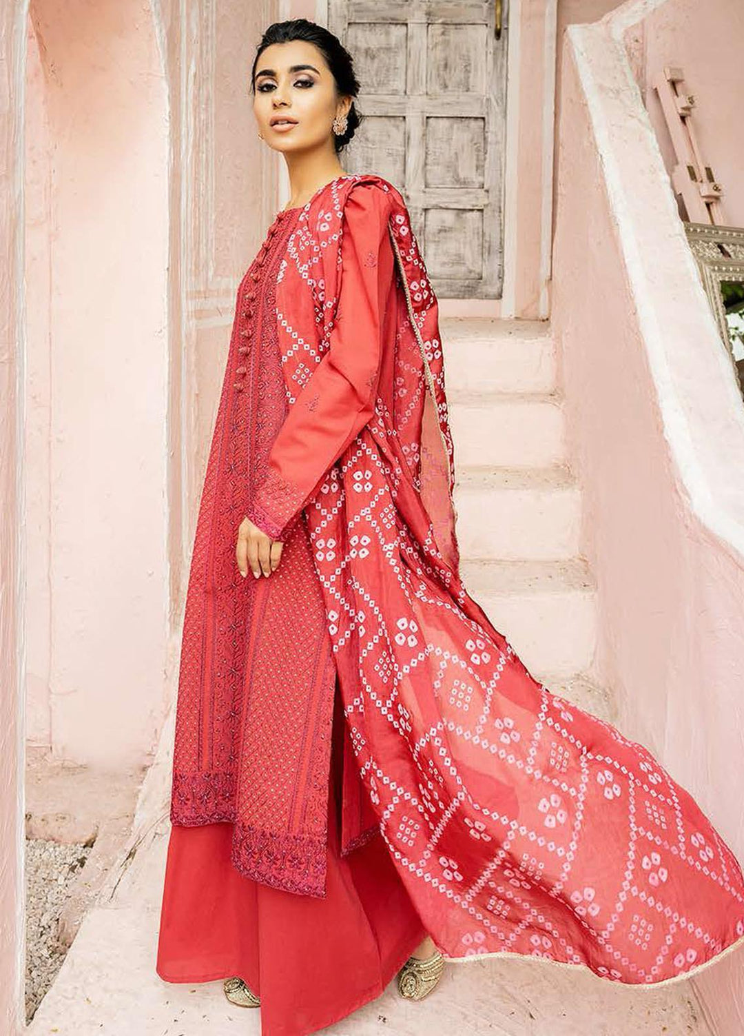 Mahiri By Cross Stitch Embroidered Lawn Suits Unstitched 3 Piece CS21-M2 01 Mandarian Mars - Summer Collection
