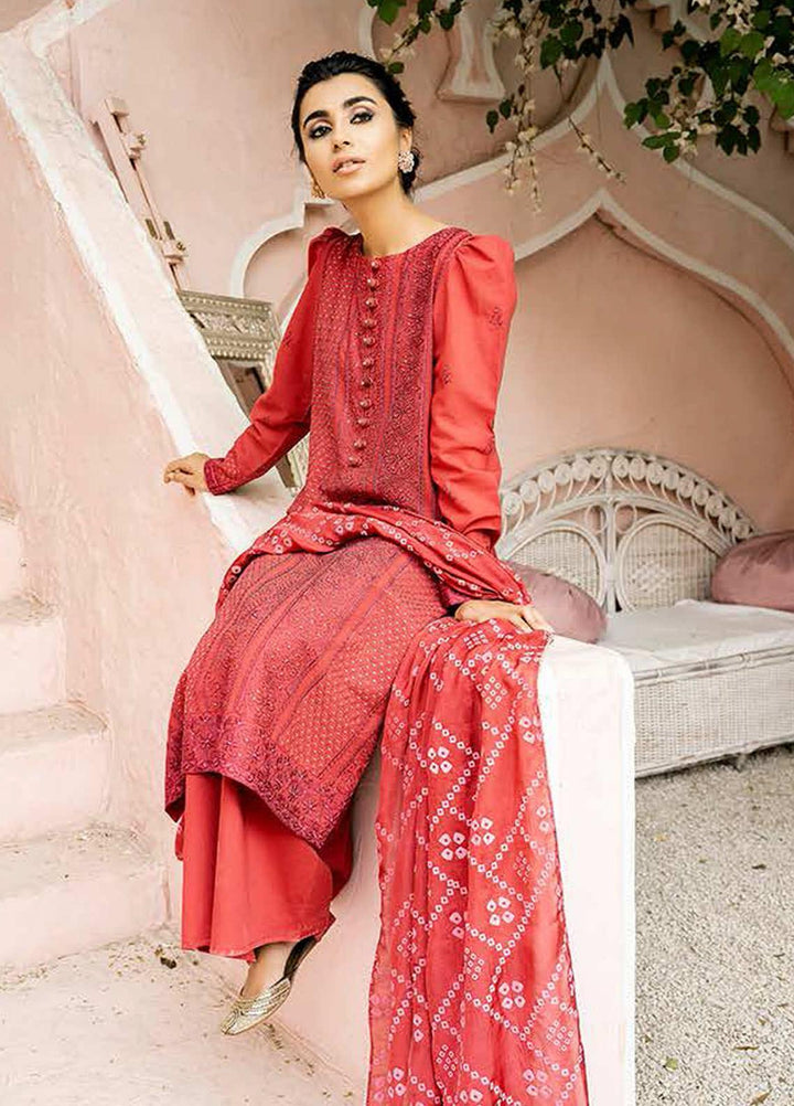 Mahiri By Cross Stitch Embroidered Lawn Suits Unstitched 3 Piece CS21-M2 01 Mandarian Mars - Summer Collection