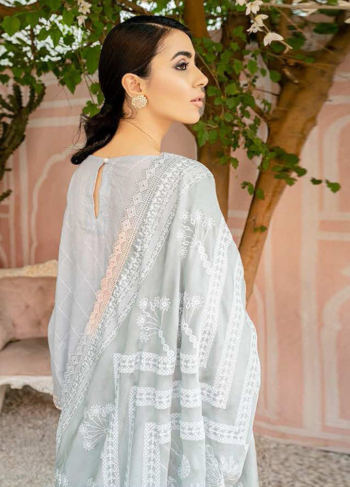 Mahiri By Cross Stitch Embroidered Lawn Suits Unstitched 3 Piece CS21-M2 02 Effluvium Dew - Summer Collection