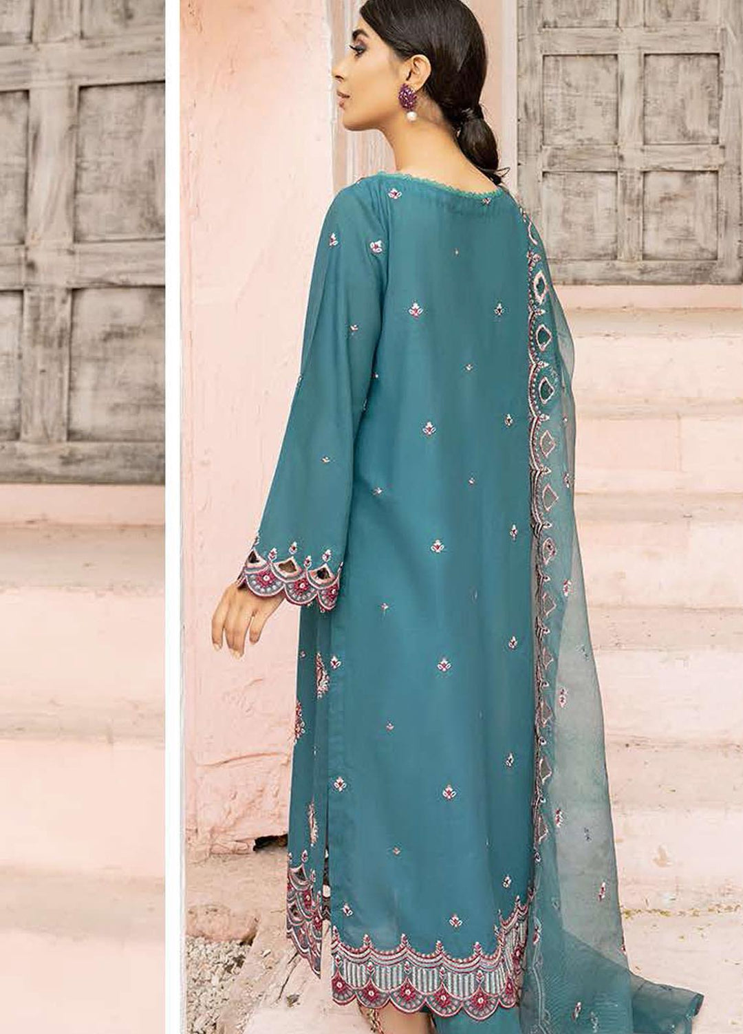 Mahiri By Cross Stitch Embroidered Lawn Suits Unstitched 3 Piece CS21-M2 04 Harbor Cameo - Summer Collection