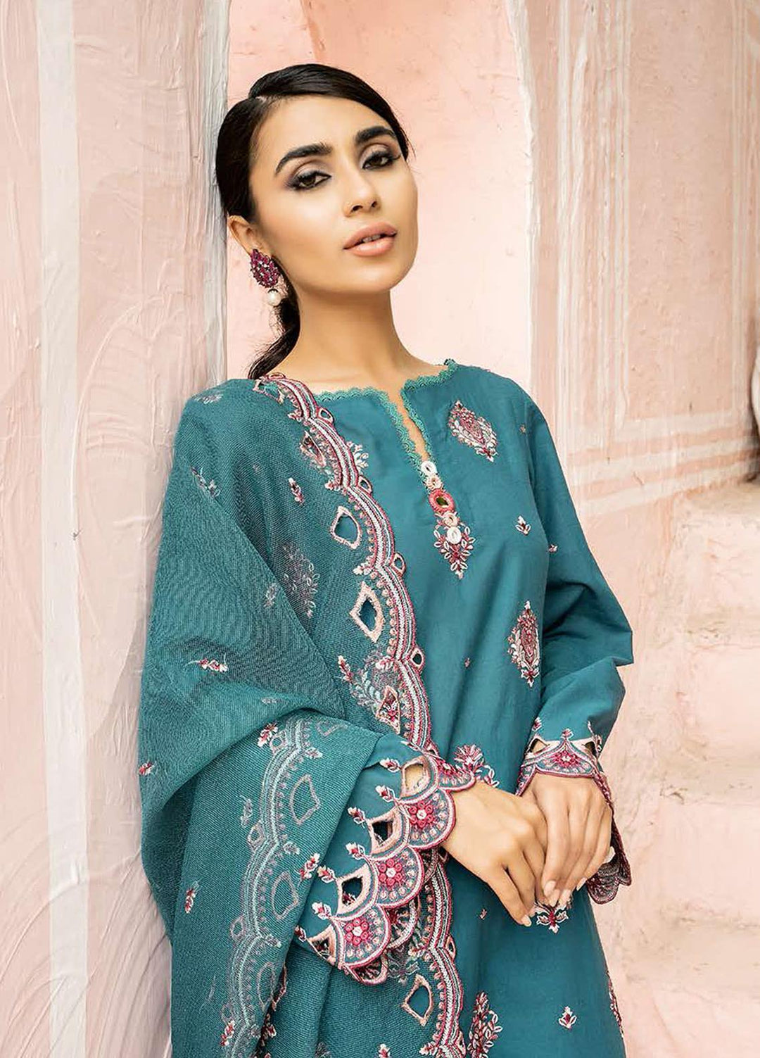 Mahiri By Cross Stitch Embroidered Lawn Suits Unstitched 3 Piece CS21-M2 04 Harbor Cameo - Summer Collection