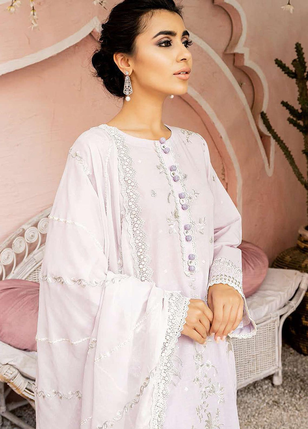 Mahiri By Cross Stitch Embroidered Lawn Suits Unstitched 3 Piece CS21-M2 05 Burnished Light - Summer Collection
