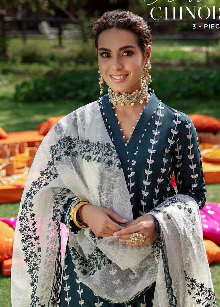 Mehrbano By Cross Stitch Embroidered Lawn Suits Unstitched 3 Piece CS22ME 10 CLASS IC CHINOIS - Premium Collection